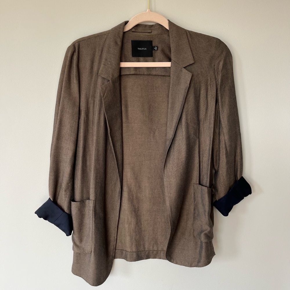 Brand: Talula blazer with navy accents on sleeves